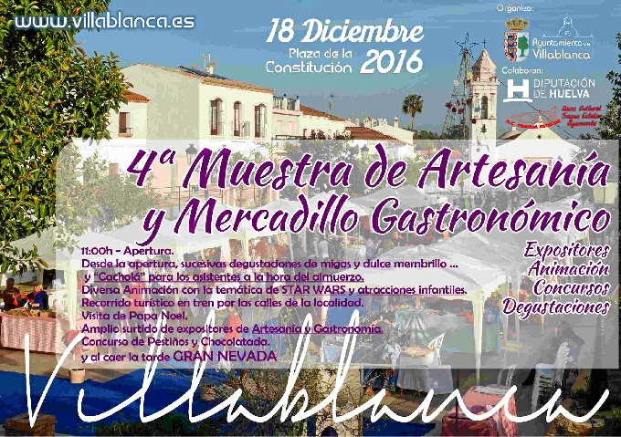 4ª Muestra de Artesanía y Mercadillo Gastronómico – Villablanca